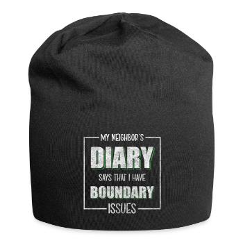 Nachbarschaft Freundschaft Einweihungsfeier - Jersey-Beanie - Schwarz - Vorne