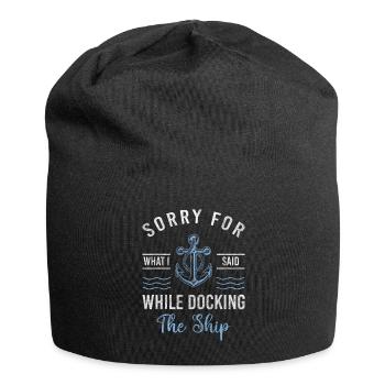 Segeln Schifffahrt Strand Maritim - Jersey-Beanie - Schwarz - Vorne
