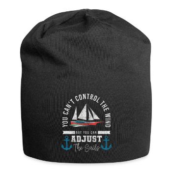 Naviguer sur l’océan - Bonnet en jersey - noir - Devant