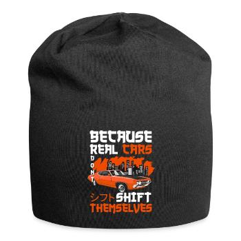 Drifting Sports Car Burnout Engine - Jersey Beanie - black - Front