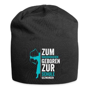 Bogenschießen Bogenschütze Pfeile Bogen - Jersey-Beanie - Schwarz - Vorne