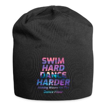 Nager fort, danser plus fort - Bonnet en jersey - noir - Devant