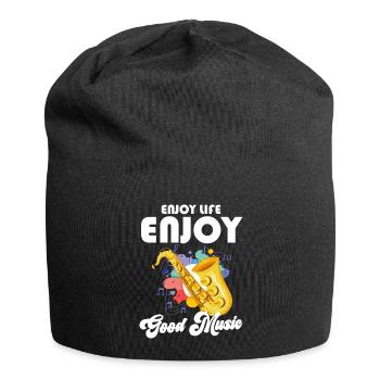 Music Instrument Town Musician - Jersey Beanie - black - Front