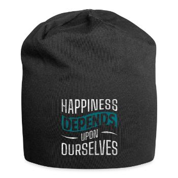 Motivation Optimist Freude - Jersey-Beanie - Schwarz - Vorne