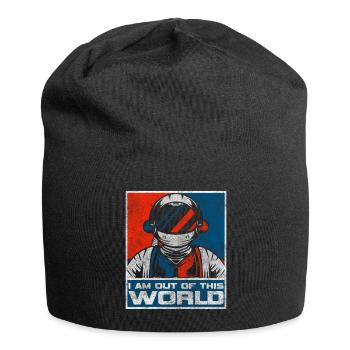 Universum Stern Kosmos - Jersey-Beanie - Schwarz - Vorne