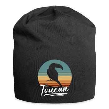 Tukan Tier Fliegen Schnabel - Jersey-Beanie - Schwarz - Vorne