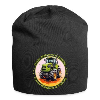 Traktorflüsterer in der Ausbildung - Jersey-Beanie - Schwarz - Vorne