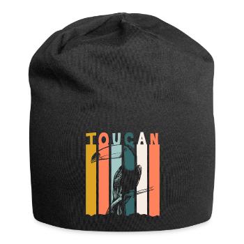 Toucan Jungle Nature Amérique du Sud - Bonnet en jersey - noir - Devant