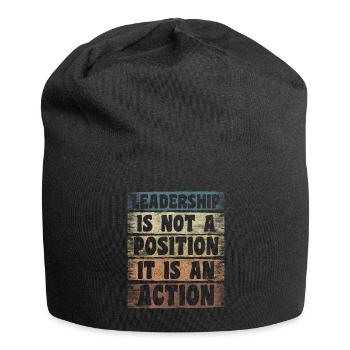 Anführer Arbeiter Team Angestellte - Jersey-Beanie - Schwarz - Vorne