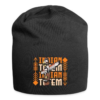 Indianer Ureinwohner Federschmuck - Jersey-Beanie - Schwarz - Vorne