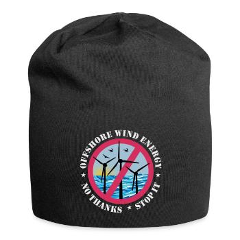 Offshore Windenergie Nein Danke - Jersey-Beanie - Schwarz - Vorne