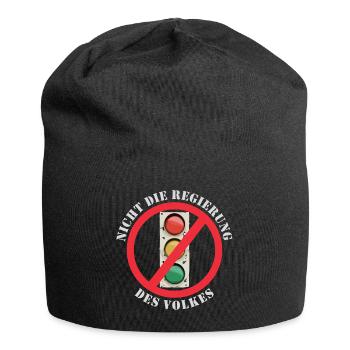 Ampel Nicht die Regierung des Volkes - Jersey-Beanie - Schwarz - Vorne