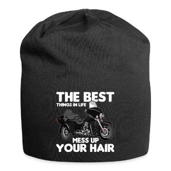 Trike Echte Männer - Triker Trikes Motorrad - Jersey-Beanie - Schwarz - Vorne