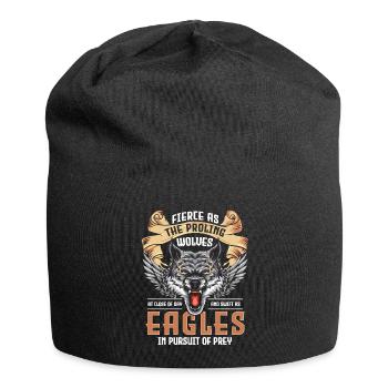 Loup Animal Mystique Wolfpack - Bonnet en jersey - noir - Devant