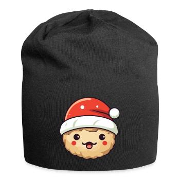 Biscuit Christmas Baking - Jersey Beanie - black - Front
