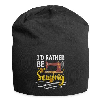 Tailor Scissors Sewing - Jersey Beanie - black - Front