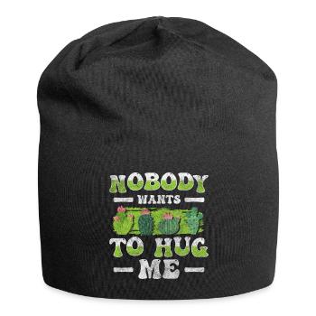 Kakteen Stacheln Gärtner - Jersey-Beanie - Schwarz - Vorne