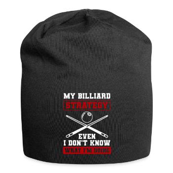 Billiard Training Cue Billardkugeln - Jersey-Beanie - Schwarz - Vorne