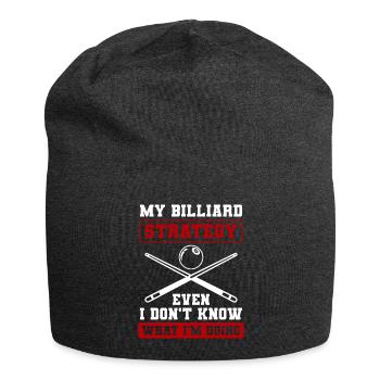 Billiards Training Cue Billiard Balls - Jersey Beanie - charcoal grey - Front