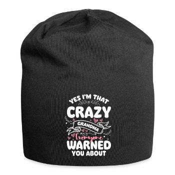 Grandpa, offspring, grandmother, favorite person - Jersey Beanie - black - Front