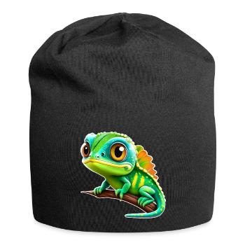 Cuter. Little Iguana - Jersey Beanie - black - Front