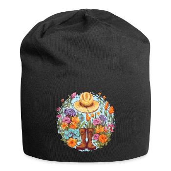 Die Freude eines Gartenliebhabers - Jersey-Beanie - Schwarz - Vorne
