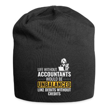 Buchhalter Buchhaltung Buchhaltung Finanzen Lustig - Jersey-Beanie - Schwarz - Vorne