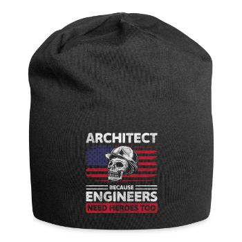 Architekt Baumeister - Jersey-Beanie - Schwarz - Vorne