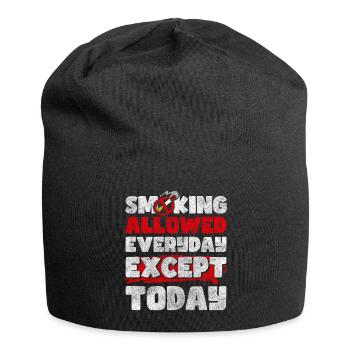 Sucht Gewinner Disziplin Nicht Rauchen - Jersey-Beanie - Schwarz - Vorne