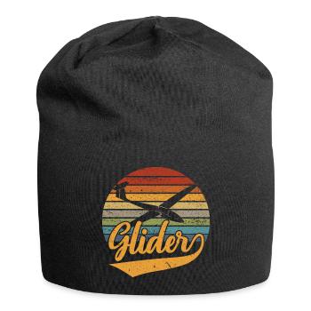 Retro Planer Glider Soaring Aircraft Pilot - Jersey-Beanie - Schwarz - Vorne