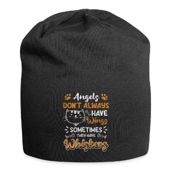 Cat Lovers House Tiger Wildcat Cute - Jersey Beanie - black - Front