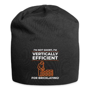 Bricklayer Bricklaying Vertical Efficiency Job - Jersey Beanie - black - Front