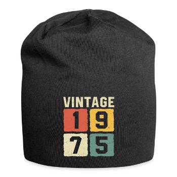 Millésime 1975 Né en 1975 - Bonnet en jersey - noir - Devant