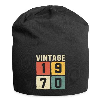 Millésime 1970 Né en 1970 - Bonnet en jersey - noir - Devant