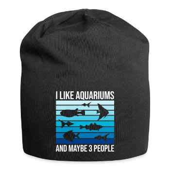 Drôle d’amateur d’aquarium disant citation du propriétaire de l’aquarium - Bonnet en jersey - noir - Devant