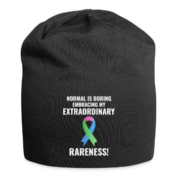 Rare Disease Awareness Embrace Extraordinary - Jersey Beanie - black - Front