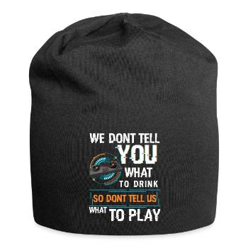 Music Techno Electro Rave - Jersey Beanie - black - Front