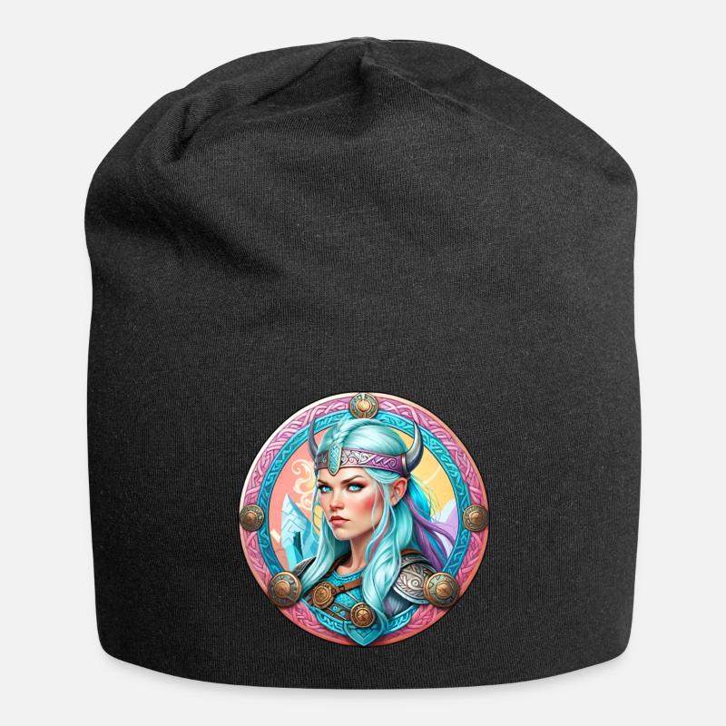 Stolze Wikinger in Germanien Schildmaid - Jersey-Beanie - Schwarz