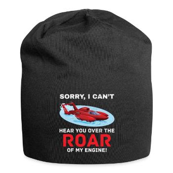 Hydroplane Boat Racing Engine Roar Water sport - Jersey Beanie - black - Front