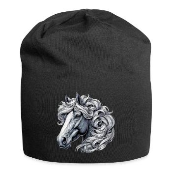 Horse - Jersey Beanie - black - Front
