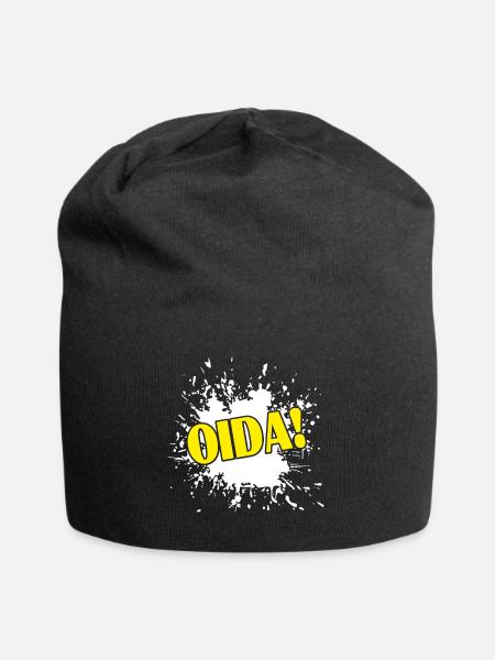 OIDA - Jersey-Beanie - Schwarz