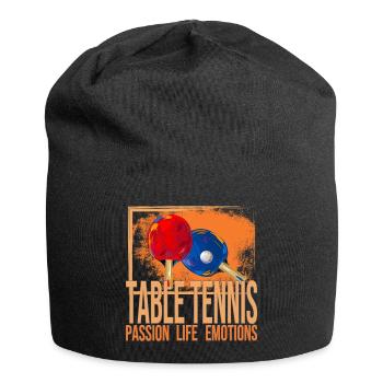Passion - Life - Emotions - Tischtennis - Jersey-Beanie - Schwarz - Vorne