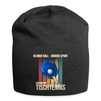 Kleiner Ball Großer Sport - Jersey-Beanie - Schwarz - Vorne