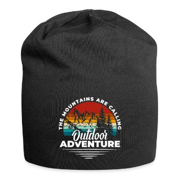 Bergsteiger Kletterer Sportklettern Outdoor - Jersey-Beanie - Schwarz - Vorne