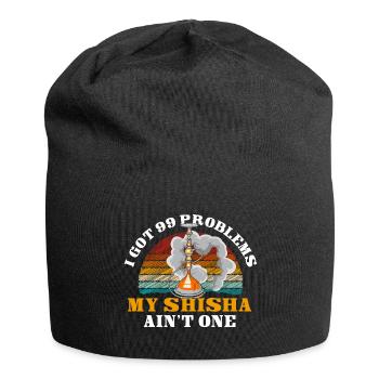 Wasserpfeife Rauchen Pfeife Orientalisch - Jersey-Beanie - Schwarz - Vorne