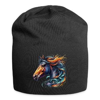Horse - Jersey Beanie - black - Front