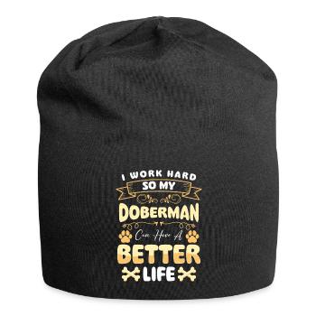 Hund Hundebesitzer Hundeliebe Schutzhund - Jersey-Beanie - Schwarz - Vorne