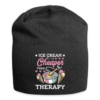 Eiscreme Süß Naschen - Jersey-Beanie - Schwarz - Vorne