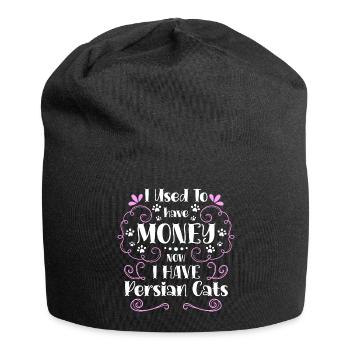Cat House Tiger Cat Mom - Jersey Beanie - black - Front