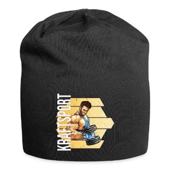 Kraftsport - Jersey-Beanie - Schwarz - Vorne